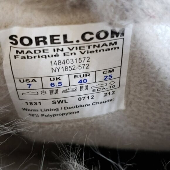 Sorel Joan of Arctic Blue Leather Waterproof Snow Winter Boots Size 7 Wo… - Picture 14 of 15